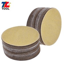 100-Pack 5" 240 Grit Hook Loop Pads Sanding Discs NO-Hole Sand Paper