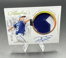 2025 Panini Flawless David Shields Draft Patch Auto Gold /10 DPA-DS Royals