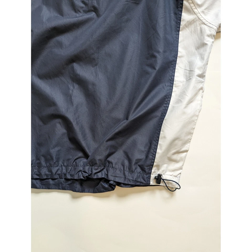 Chaqueta cortavientos Orlimar Golf XL blanca azul marino manga corta 1/4 cremallera para hombre Foto 4 de 4