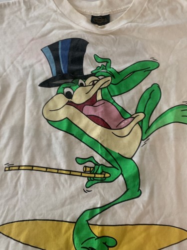 1990s Warner Bros Michigan J Frog Ribit T-Shirt Large VTG 90s Cartoon Movie TV