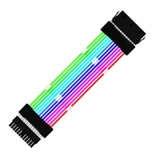 ARGB GPU Extension Cable 8PIN Rainbow Case Lighting Strip 24PIN RGB Extender PC