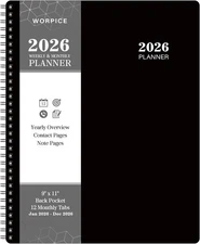 2026 Planner - 9” × 11”, 2026 Weekly and Monthly Planner, from JAN. 2026 to