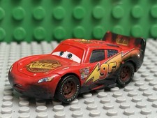 Disney Pixar Cars Burnt Lightning McQueen #95 Set Variant Mattel 1:55