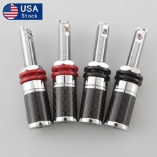 4 Pieces Speaker Binding Post HIFI Jack Plug Banana Connector Socket Long Thread