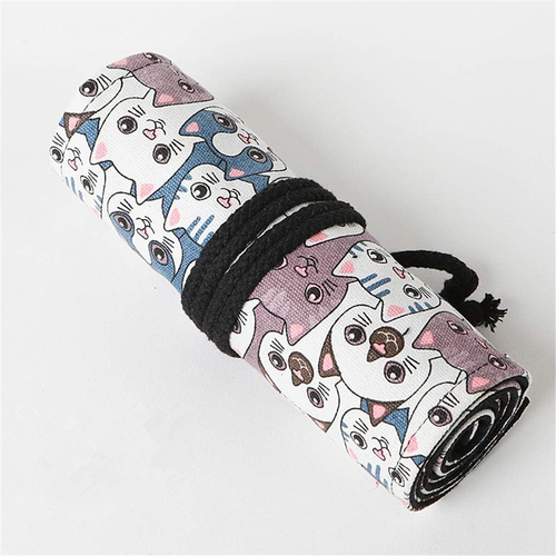 24/36/48/72 Slots Colored Pencil Wrap Roll up Pen Holder Case Drawing Coloring P - Picture 7 of 12