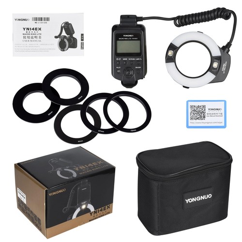 YN-14EX YN14EX TTL Macro Ring Flash, LED Flash Light with Adapter Ring for Ca... - Picture 4 of 7