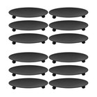 12 Pcs  Iron Candle Plate Tabletop Decor Wedding Candlestick Candle Display Tray