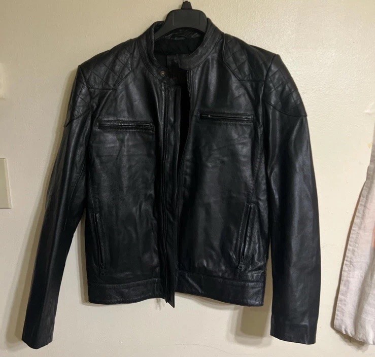 ASOS - Real Leather Jacket / Mens / Black / Medium