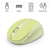 Hama Kabellose Maus 6 Tasten 800/1200/1600 Dpi Ergonomisch GrüN, Funkmaus