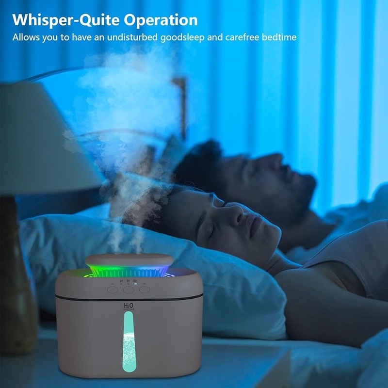 2L Quiet Humidifier 24H Continuous Mist Easy Clean USB Charging Auto Shut Off thumbnail 6