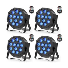 Battery Powered Stage Lights, Rechargeable Par Can Lights with DMX  Sound Ac...