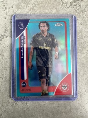 Topps Chrome Premier League Romelle Donovan #37 Rookie Teal /299 Brentford FC