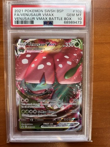 PSA 10 Venusaur VMAX SWSH102 SWSH: Sword & Shield Promo Cards Holo