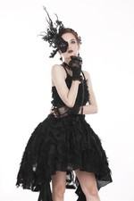 DARK IN LOVE Womens Black Gothic Victorian Lace Gloves Steampunk Vampire