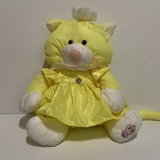 Fisher Price PUFFALUMP Cat/Kitten Puffalumps 1986 Yellow  8002 Stuffed FP Plush