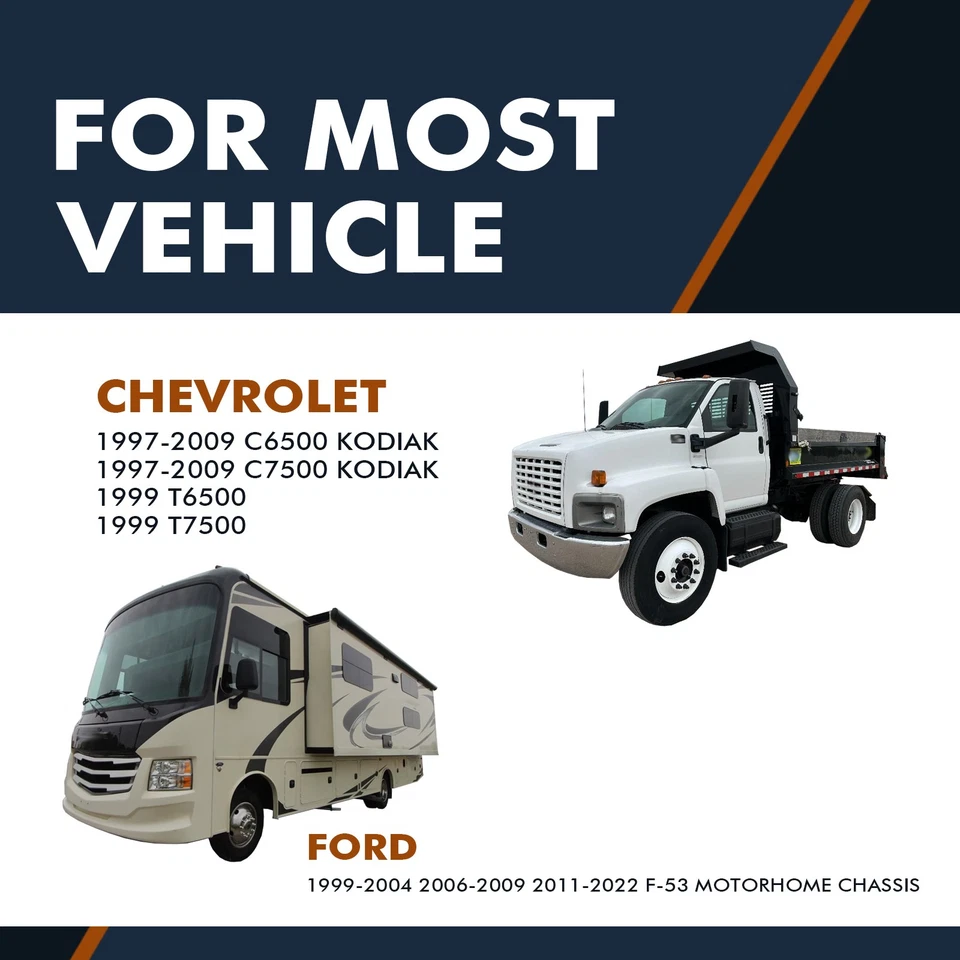 Pair of 2 Rear Shock Absorber For 1997-2009 Chevrolet C6500 Kodiak - Image 2 of 3