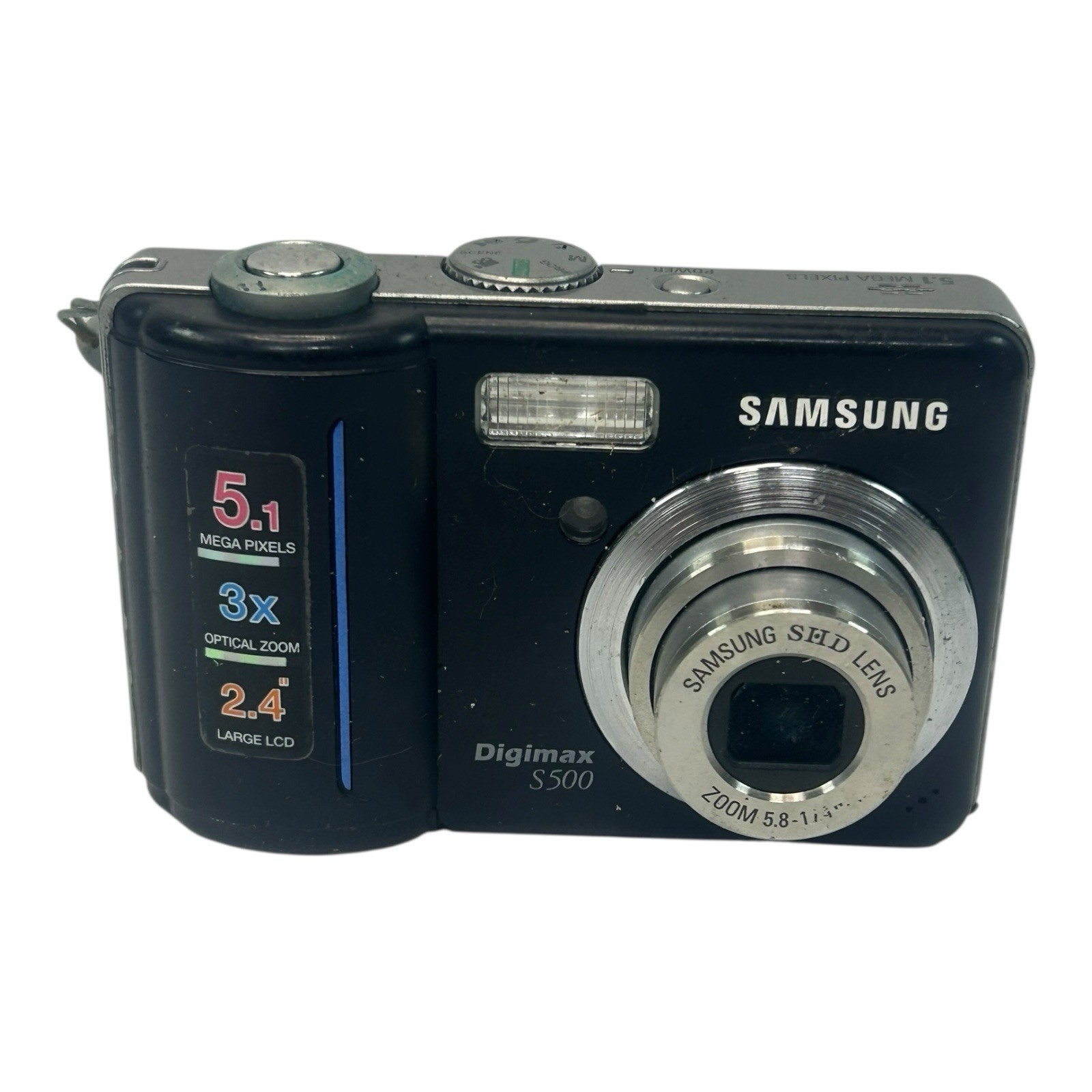 Samsung Digimax S500 5.1MP Digital Camera | For Parts or Repair | AS-IS