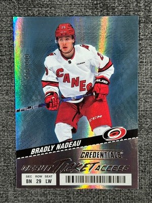 Bradly Nadeau 2024-25 UD Credentials Rookie Debut Ticket Access /999 #150 RC