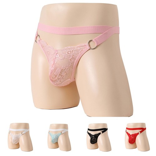 Culotte homme taille applicable sexe sous vêtement slip jock strap lingerie - Picture 5 of 15