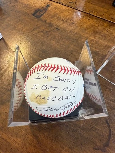 Pete Rose "I'm sorry I bet on baseball" Signed Baseball PSA/DNA