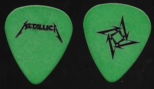 METALLICA JAMES HETFIELD 1996/97 LOADED TOUR SIGNATURE GREEN GUITAR PICK MINT