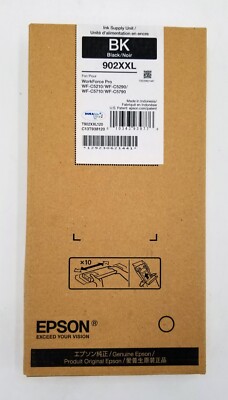 Open Box Epson EXCEED YOUR VISION  BLACK/NOIR 902XXL Black Ink Cartridge