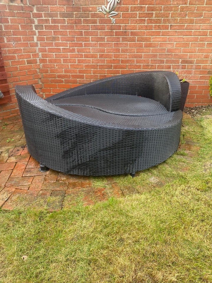 Rattan garden chair eBay