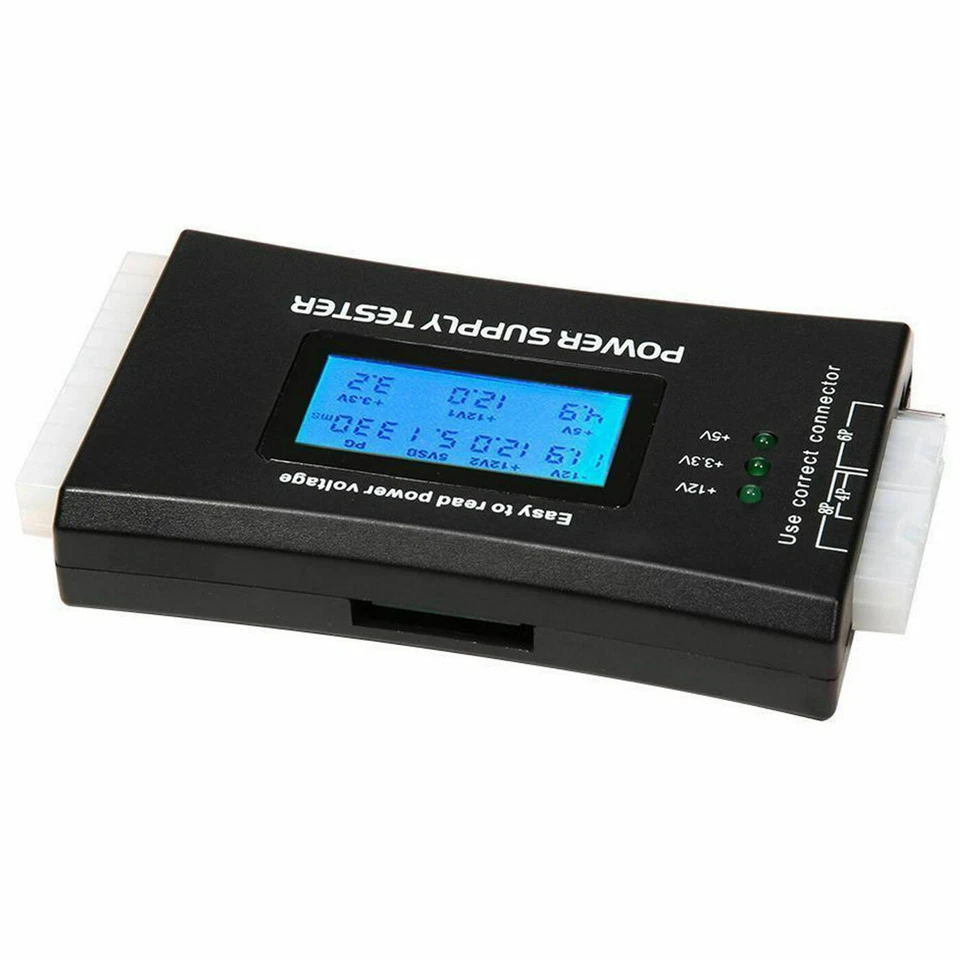 20+4 Pin LCD Power Supply Tester for ATX, ITX, BTX, PCI-E, SATA, HDD - Image 4 of 4