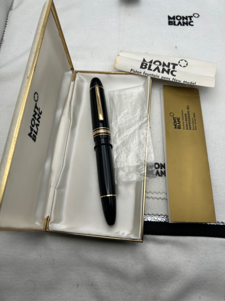 Montblancs 149 Tri-color 18C Broad Nib, Late 1960s-Exc. Condition