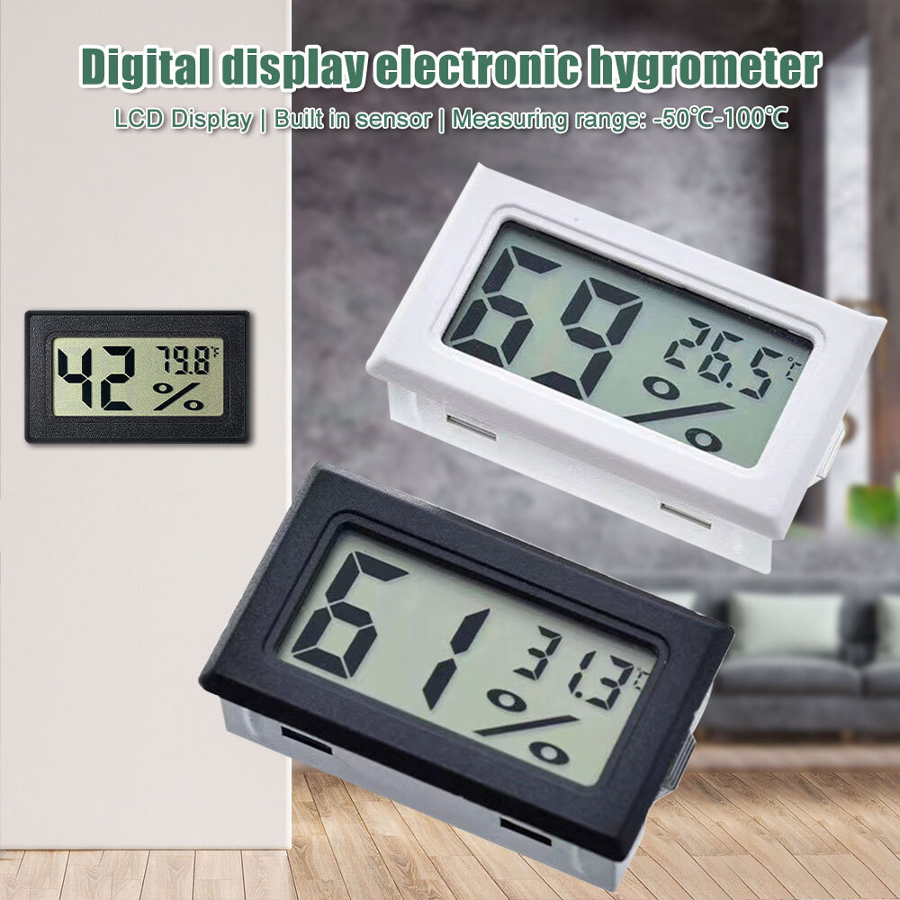 Digital LCD Home Temperature Fahrenheit Centigrade Meter Thermometer Hygrometer