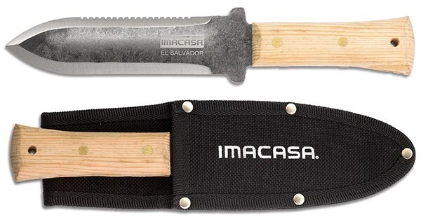 Imacasa Hori Hori Soil Serrated Knife, 7 1/4 Blade, Wood Handle, Canvas Sheath
Opens in a new window