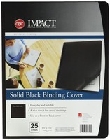Gbc Solids Standard Presentation Covers Non-window Rounded Corners Black Pack... on sale Gbc Solids Standard Presentation Covers Non-window Rounded Corners Black Pack... on sale