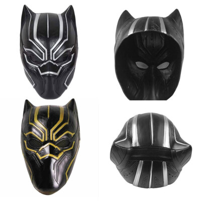 Erwachsene Superheld Schwarz Panther Maske Latex Motto Kostüm Cosplay Props DE