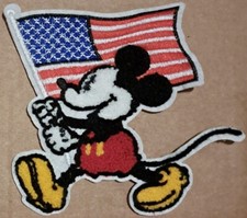 Mickey Mouse Disney six inch chenille fabric embroidered sew on patch