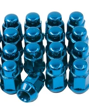 20x Blue Closed End Bulge Acorn Lug Nuts 7/16-20 For 1953-1982 Chevy Corvette