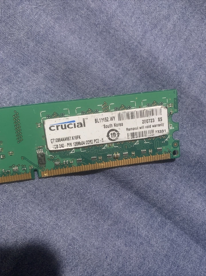 Crucial Samsung  1gb 240 Ddr2 5300u - Image 4 of 4