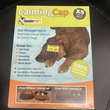Thundershirt Thundercap for dogs. For excessive barking, anxiety, or fear. XS