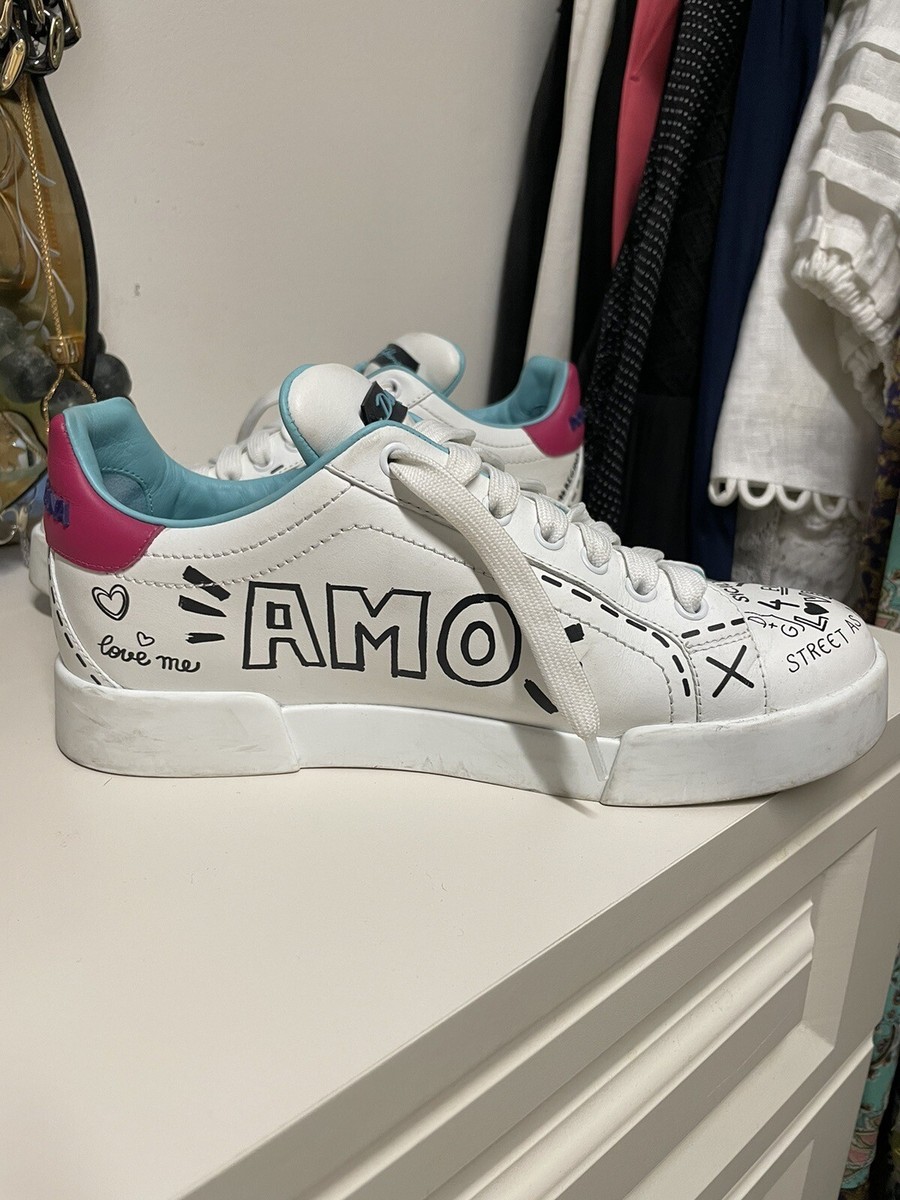 Dolce & Gabbana Love graffiti Sneakers 38 | eBay