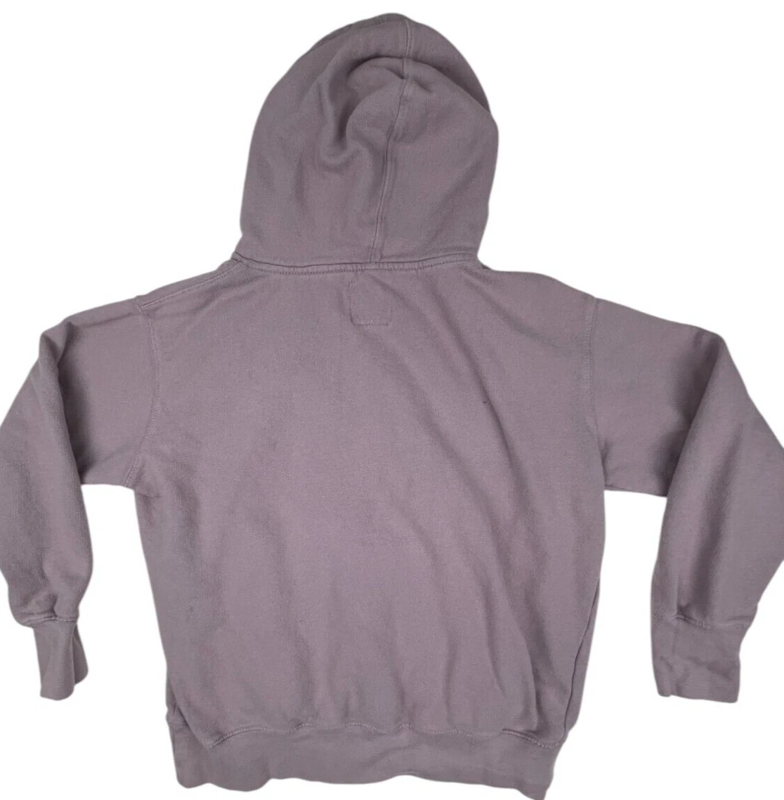 OFF WHITE Felpa con cappuccio avorio Ella lavanda 100% cotone biologico taglia SMALL