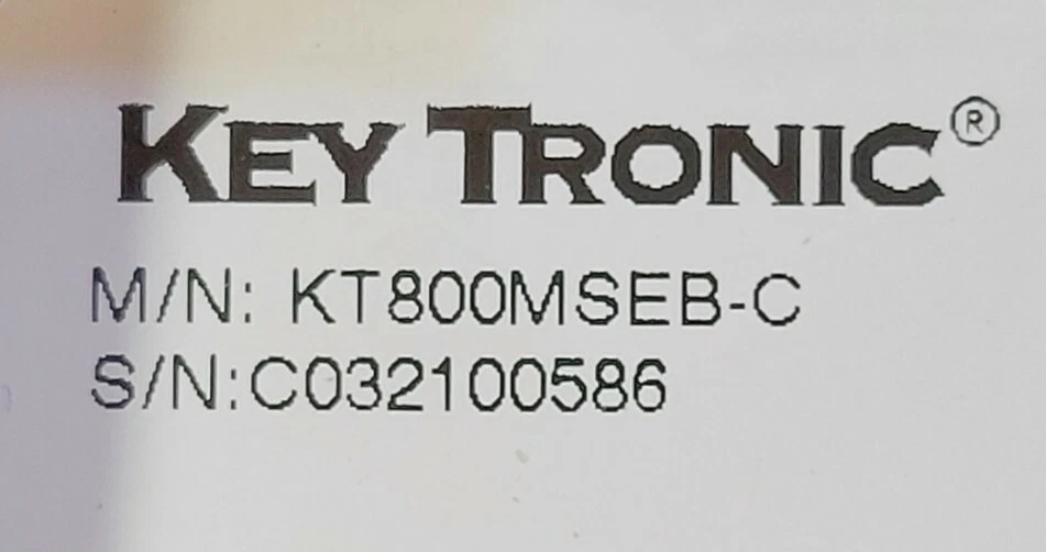 KeyTronic KT800MSEB 104-Key Keyboard - Image 3 of 4