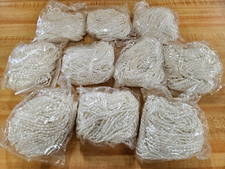 Lot 120 White Faux Pearls Strands 3mm x 6mm Oval Rice Plastic String Beads 60"