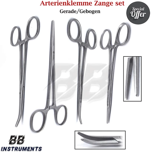 Artery Clamp Kelly Mosquito Clamp Hemostatic Clamp Pean Pliers Hook Release