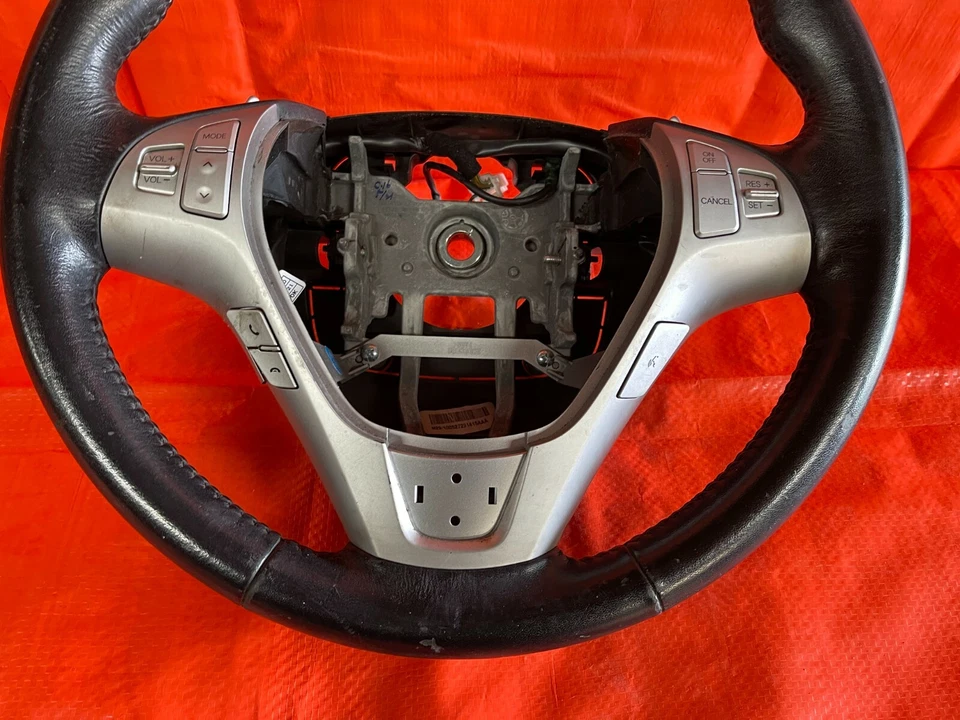 10-12 HYUNDAI GENESIS 2D CUPÉ - VOLANTE - CUERO NEGRO PLATA CARA OEM Foto 3 de 4