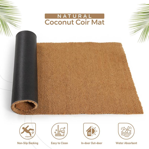 Large Heavy Duty Coir Doormat Non Slip Coconut Entrance Matting Home