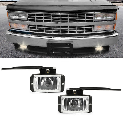 Fog Lights Halogen Chrome For Chevrolet C1500 C2500 K1500 K2500 1988-1999 2000