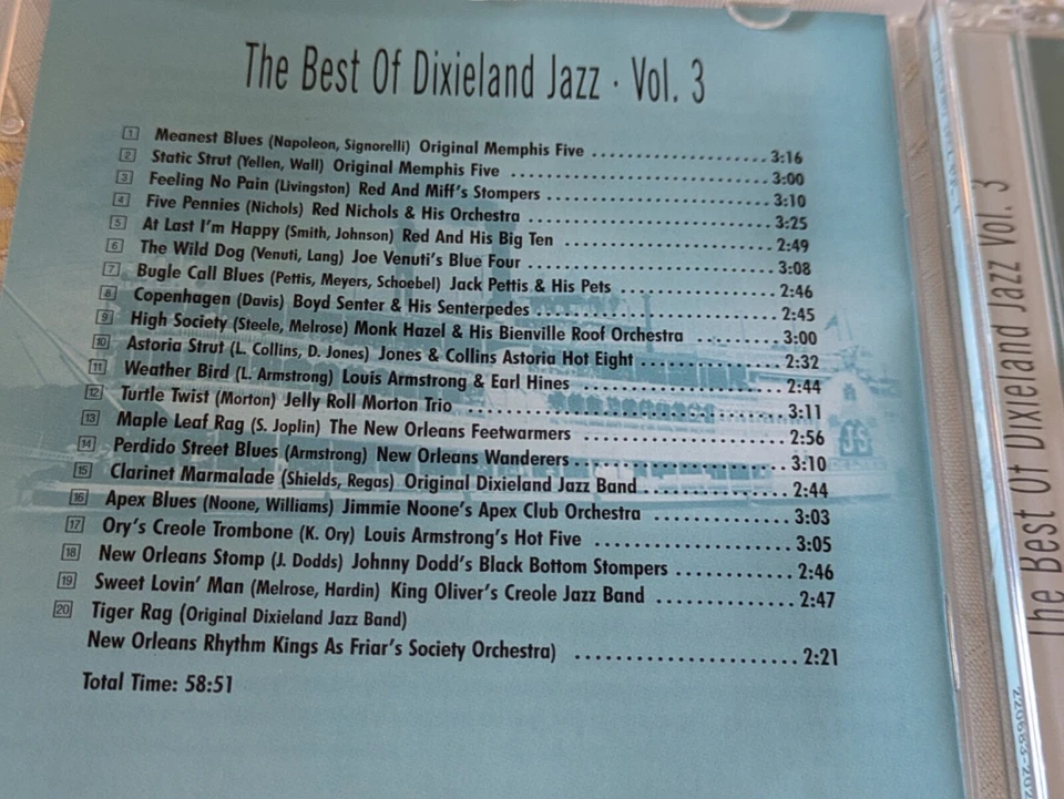 Various - The Best of Dixieland Jazz Vol. 3 2003 CD sehr guter Zustand Dokuments - Bild 2 von 4