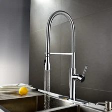 The Foodie 1H Pre-Rinse Pull-Down Kitchen Faucet 1.75gpm Chrome