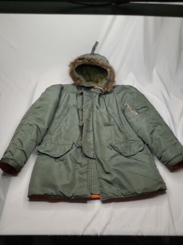 Vintage USAF N-3B Extreme Cold Weather Parka MIL-J-6279H Lancer Men's ...