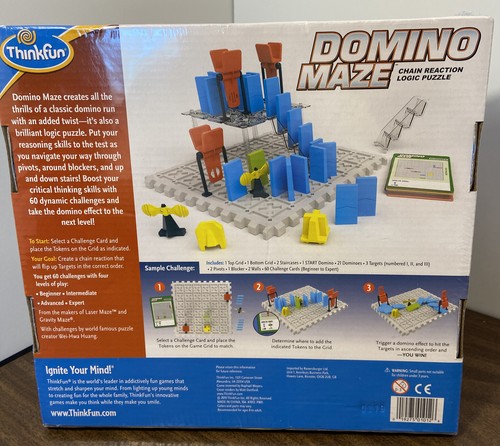 Think Fun Dominoe Maze Chain Reaction Logic Puzzle. NIB Sealed - Picture 2 of 9