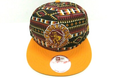 New Era 9FIFTY Cleveland Cavaliers All Print NBA Snapback Throwback logo 